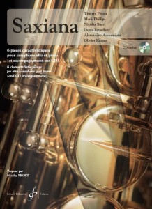Saxiana: 6 pieces caracteristiques pour saxophone alto et piano - Nicolas Prost (+ audio online) - nuty na saksofon altowy i fortepian