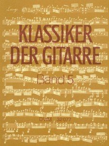 Klassiker der Gitarre 5 - etiudy i utwory gitarowe z XVIII i XIX wieku - nuty na gitarę klasyczną