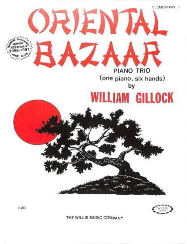 William Gillock: Oriental Bazaar - Piano Trio - 1 Piano, 6 Hands - nuty na fortepian na sześć rąk