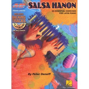 Peter Deneff: Salsa Hanon Play-Along - 50 Essential Exercises for Latin Piano (+ płyta CD) - ćwiczenia dla pianistów - nuty na fortepian