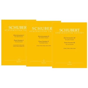Franz Schubert: Piano Sonatas I-III - sonaty fortepianowe kompletne wydanie - nuty na fortepian