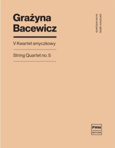 Grażyna Bacewicz: V Kwartet smyczkowy nr 5 - partytura i głosy - nuty na kwartet smyczkowy