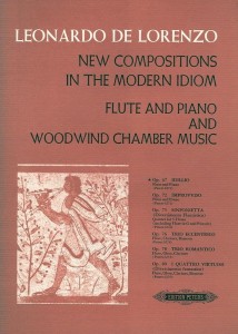Leonardo de Lorenzo: Idillio op. 67 - New Compositions in the modern idiom - nuty na flet poprzeczny i fortepian