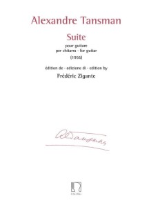 Aleksander Tansman: Suite pour guitare (1956) - Frederic Zigante - nuty na gitarę klasyczną