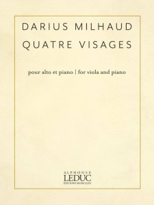 Darius Milhaud: Quatre Visages pour alto et piano - nuty na altówkę i fortepian