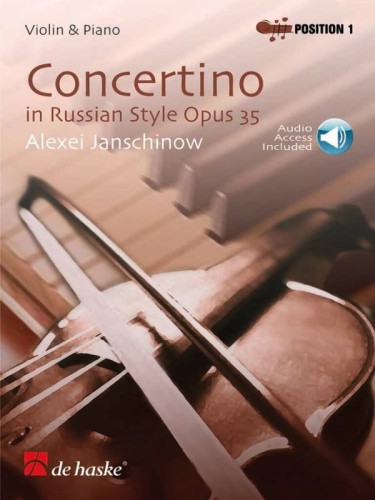 Aleksiej Janszynow: Concertino in Russian Style op. 35 for Violin (+ audio online) - Concertino w stylu rosyjskim w pozycji 1 - nuty na skrzypce i fortepian