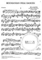 Béla Bartók: Roumanian Folk Dances for Violin and Piano - nuty na skrzypce i fortepian
