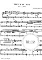 Benjamin Britten: Five Waltzes for Piano - nuty na fortepian