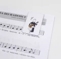 Muzyczna zakładka magnetyczna - gitarzysta i muzyczny cytat