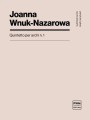 Joanna Wnuk-Nazarowa: Quintetto per archi n. 1 - nuty na kwintet smyczkowy