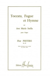 Flor Peeters: Toccata, Fugue et Hymne op. 28 - nuty na organy