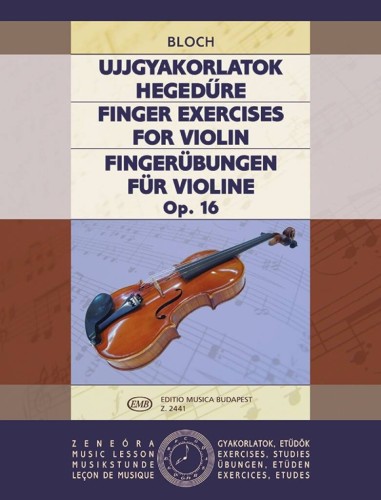 Finger Exercises for Violin op. 16 - Jozsef Bloch - ćwiczenia techniczne - nuty na skrzypce