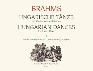 Ungarische Tanze I fur Klavier zu vier Handen - Johannes Brahms - tańce węgierskie - nuty na fortepian na cztery ręce