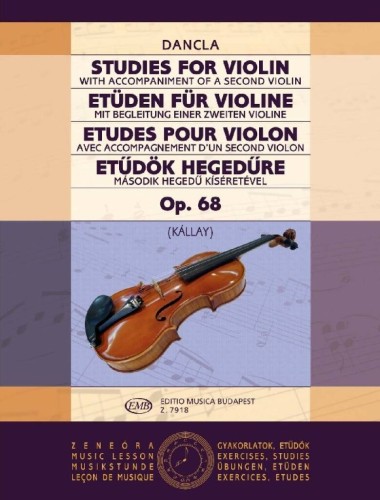 Studies for Violin with accompaniment of a second violin op. 68 - Charles Dancla - etiudy na skrzypce z akompaniamentem drugich skrzypiec - nuty na dwoje skrzypiec