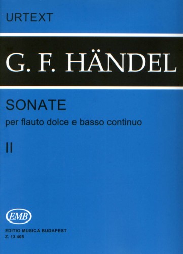 Sonate per flauto dolce e basso continuo - Georg Friedrich Handel - sonaty fletowe tom 2 - nuty na flet prosty, wiolonczelę i fortepian