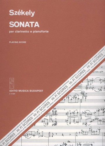 Sonata per clarinetto e pianoforte - Endre Szekely - Sonata - nuty na klarnet i fortepian