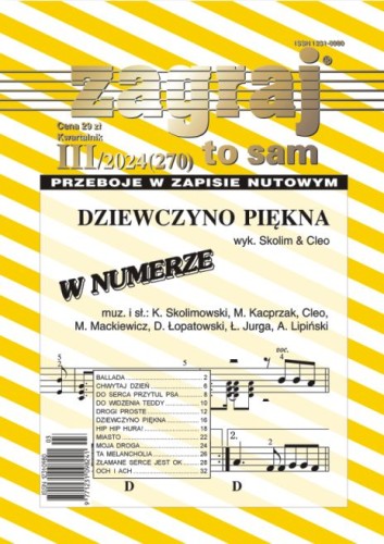 Zagraj to sam - nr III/2024 (270) - przeboje w zapisie nutowym - nuty na keyboard