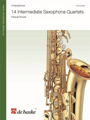 Pascal Proust: 14 Intermediate Saxophone Quartets - nuty na kwartet saksofonowy