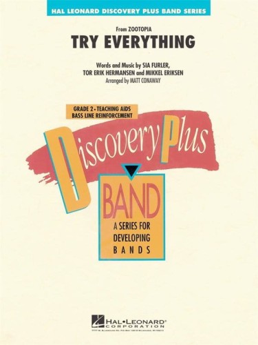 Discovery Plus Band: Sia Fuller - Shakira - Try Everything from Zootopia (Score & Parts) - piosenka z filmu Zwierzogród - nuty na młodzieżową orkiestrę dętą