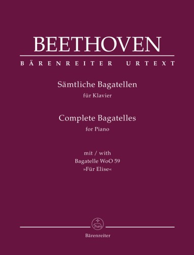 Ludwig van Beethoven: Complete Bagatelles for Piano - Bagatele - kompletne wydanie - nuty na fortepian