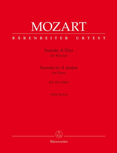Wolfgang Amadeus Mozart: Sonate for Piano KV 331 (300i) - sonata A-dur Alla Turca - nuty na fortepian