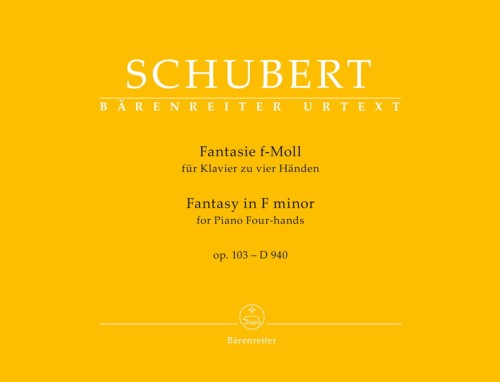 Franz Schubert: Fantasy F minor for Piano Four-hands op. 103 D 940 - Fantazja F-moll - nuty na fortepian na cztery ręce