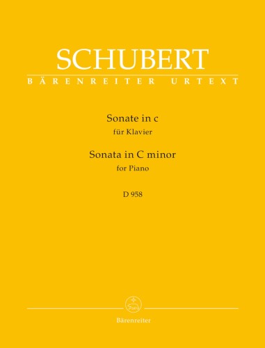 Franz Schubert: Sonate C minor for Piano D 958 - Sonata fortepianowa C-moll - nuty na fortepian