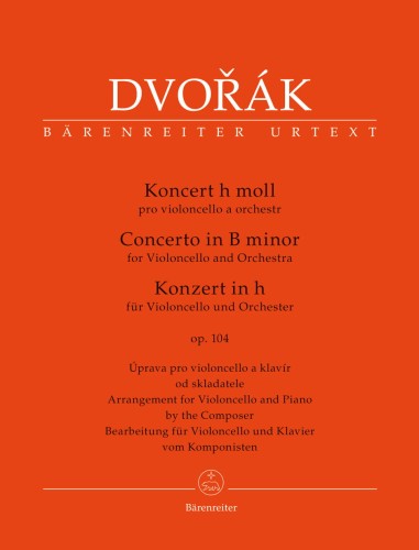 Antonin Dvorak: Concerto for Violoncello and Orchestra B minor op. 104 - koncert wiolonczelowy h-moll - nuty na wiolonczelę i fortepian