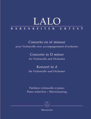 Edouard Lalo: Concerto for Violoncello and Orchestra D minor - koncert wiolonczelowy d-moll - nuty na wiolonczelę i fortepian
