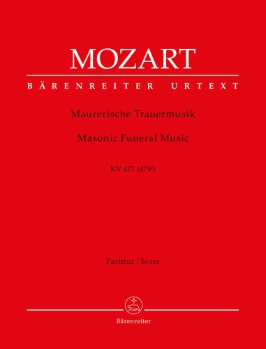 Wolfgang Amadeus Mozart: Masonic Funeral Music KV 477 (479a) - masońska muzyka pogrzebowa - nuty na orkiestrę - partytura