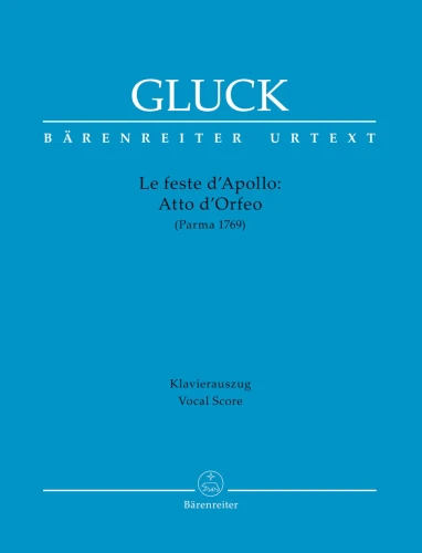 Christoph Willibald Gluck: Atto d'Orfeo (Parma Version 1769) - Aria z opery Święto Apolla - nuty na głos sopran z fortepianem