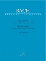 Jan Sebastian Bach: Three Sonatas for Viola (Viola da gamba) and Harpsichord BWV 1027-1029 - nuty na altówkę i klawesyn lub fortepian