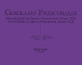 Girolamo Frescobaldi: Das erste Buch der Capricci, Ricercari und Canzoni von 1626 - dzieła organowe i klawiszowe tom 2 - nuty na organy lub fortepian lub klawesyn