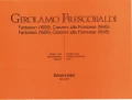 Girolamo Frescobaldi: Fantasien 1608, Canzoni alla Francese 1645 - dzieła organowe i klawiszowe tom 1 - nuty na organy lub fortepian lub klawesyn