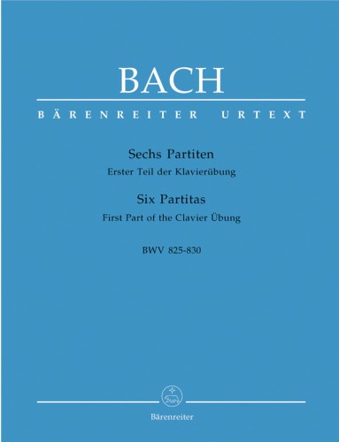 Jan Sebastian Bach: Six Partitas BWV 825-830 - partity fortepianowe - nuty na fortepian