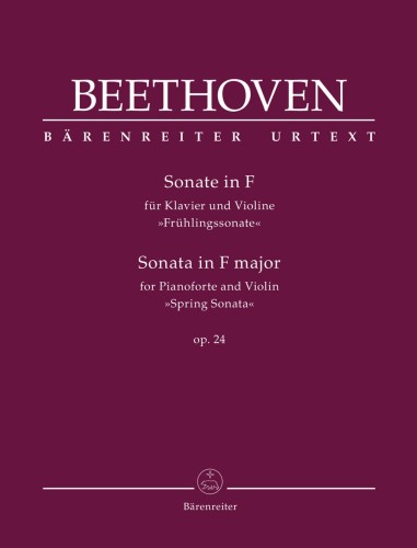 Ludwig van Beethoven: Sonate F major for Pianoforte and Violin op. 24 'Spring Sonata' - Sonata F-dur - nuty na skrzypce i fortepian