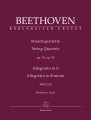 Ludwig van Beethoven: String Quartets op. 74, op. 95, Allegretto h-moll WoO 210 - trzy kwartety - nuty na kwartet smyczkowy
