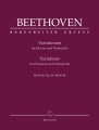 Ludwig van Beethoven: Variations for Pianoforte and Violoncello op. 66, WoO 45, WoO 46 - wariacje wiolonczelowe - nuty na wiolonczelę i fortepian