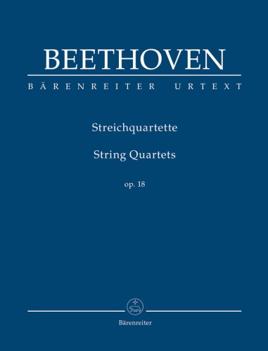 Ludwig van Beethoven: String Quartets op. 18 - sześć kwartetów - partytura studyjna