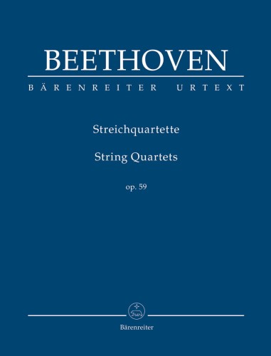 Ludwig van Beethoven: String Quartets op. 59 - trzy kwartety Razumowskiego - partytura studyjna