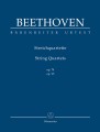 Ludwig van Beethoven: String Quartets op. 74, op. 95, Allegretto h-moll WoO 210 - trzy kwartety - partytura studyjna