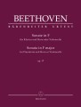 Ludwig van Beethoven: Sonate F major for Pianoforte and Horn or Violoncello op. 17 - sonata waltorniowa F-dur - nuty na róg lub wiolonczelę i fortepian