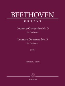 Ludwig van Beethoven: Leonore Overture no. 3 for Orchestra (1806) - trzecia wersja uwertury do opery Leonora - nuty na orkiestrę - partytura