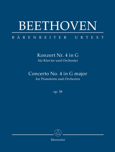 Ludwig van Beethoven: Concerto for Pianoforte and Orchestra no. 4 G major op. 58 - koncert fortepianowy nr 4 G-dur - partytura studyjna