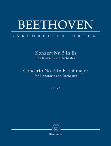 Ludwig van Beethoven: Concerto for Pianoforte and Orchestra no. 5 E-flat major op. 73 - koncert fortepianowy nr 5 Es-dur - partytura studyjna