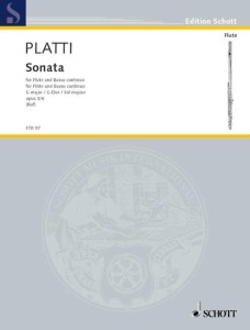 Giovanni Benedetto Platti: Sonata G-dur op. 3 nr 6 for Flute and Basso continuo - nuty na flet poprzeczny i fortepian
