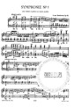 Ludwig van Beethoven: Symphonien Nr. 1-5 - bearbeitung fur klavier Otto Singer - 5 symfonii Beethovena w opracowaniu na fortepian