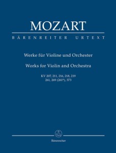 Wolfgang Amadeus Mozart: Works for Violin and Orchestra - utwory na skrzypce i orkiestrę - partytura studyjna
