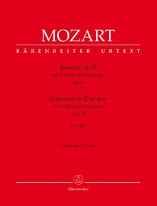 Wolfgang Amadeusz Mozart: Concerto for Violin and Orchestra KV 211 - koncert skrzypcowy nr 2 D-dur - partytura