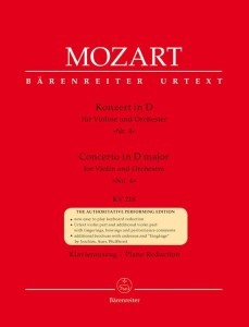 Wolfgang Amadeusz Mozart: Concerto D major for Violin and Orchestra no. 4 (KV 218) - koncert skrzypcowy nr 4 D-dur - nuty na skrzypce i fortepian